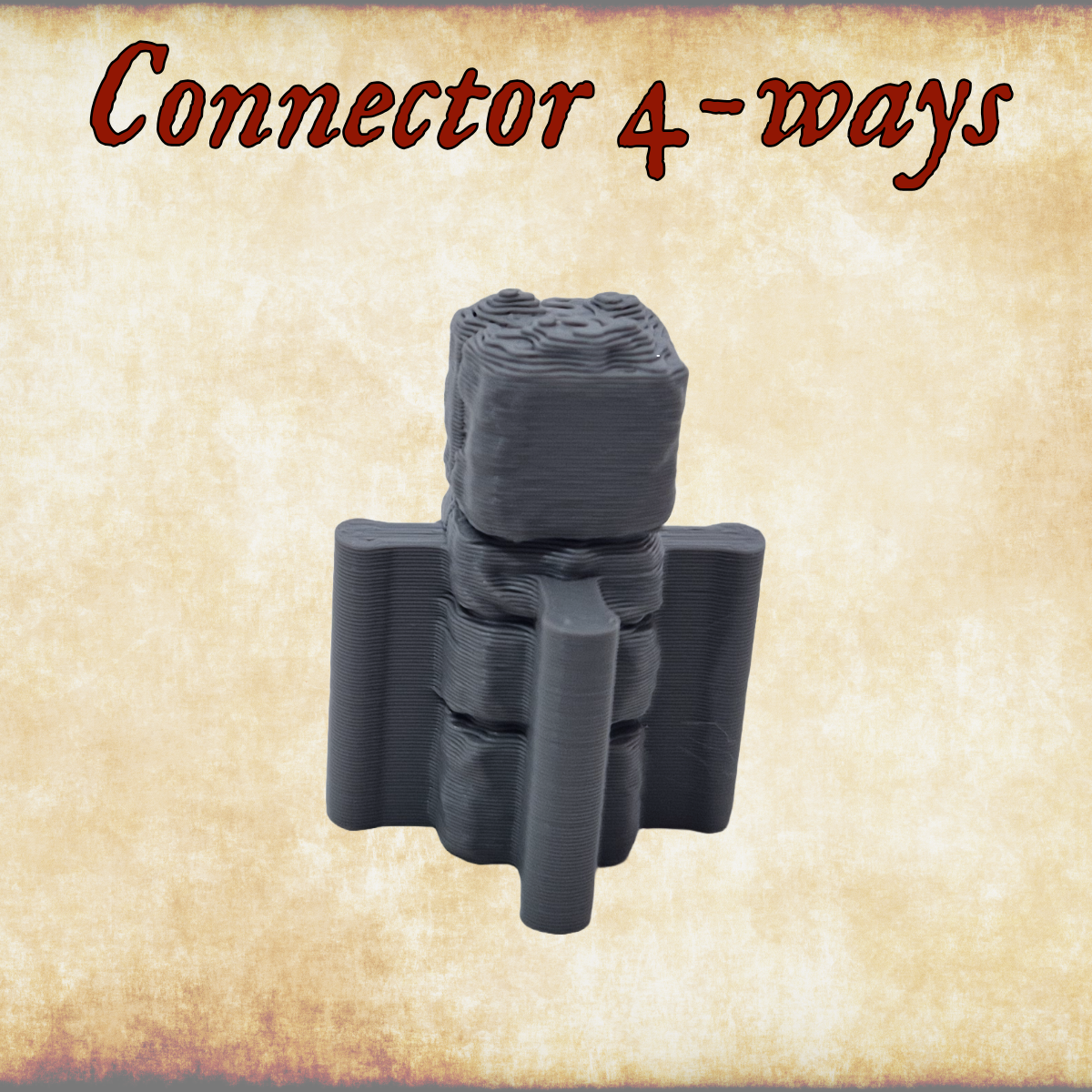 Connector 4 way split