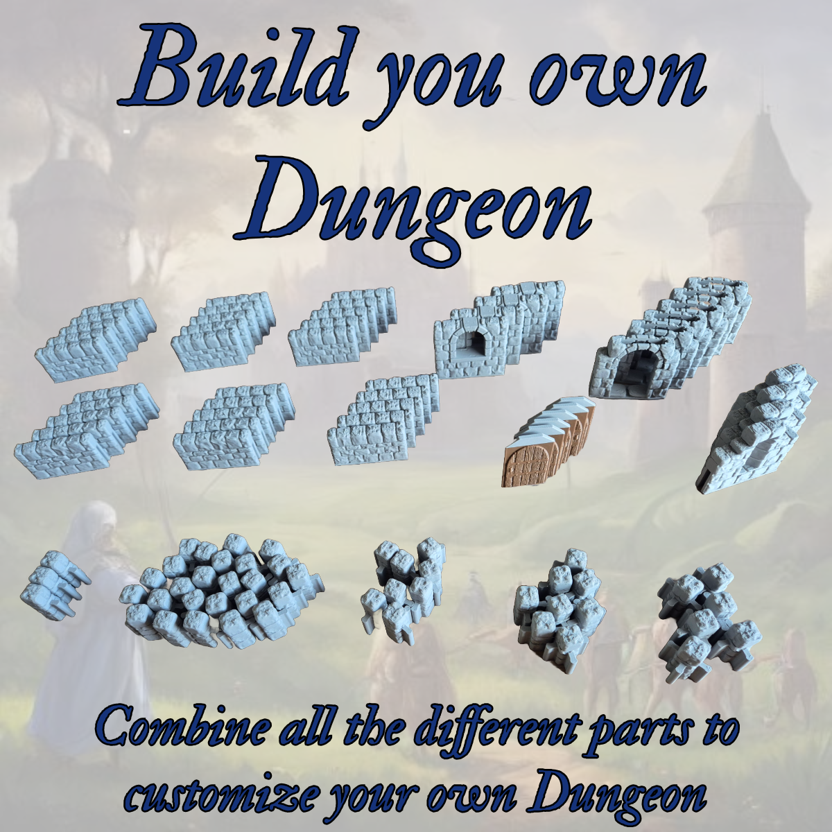 100 delige modulaire Dungeon Set