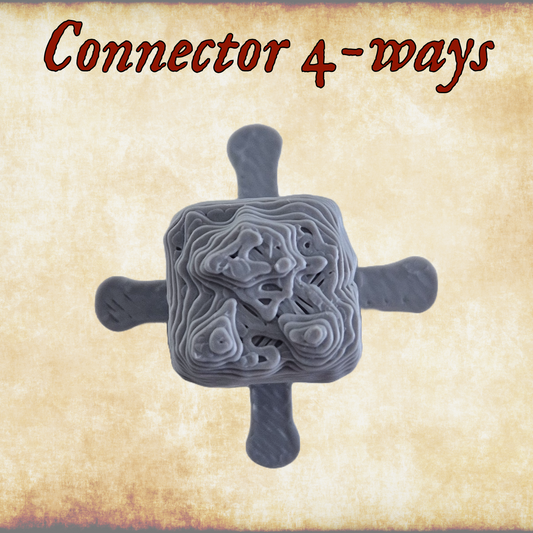 Connector 4 way split